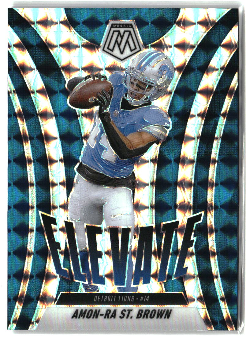 Amon-Ra St. Brown 2025 Panini Mosaic Elevate Mosaic #15