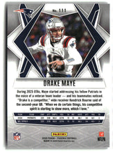 Load image into Gallery viewer, Drake Maye 2025 Panini Phoenix Silver Winter Prizm #111