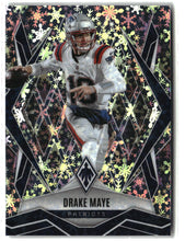 Load image into Gallery viewer, Drake Maye 2025 Panini Phoenix Silver Winter Prizm #111