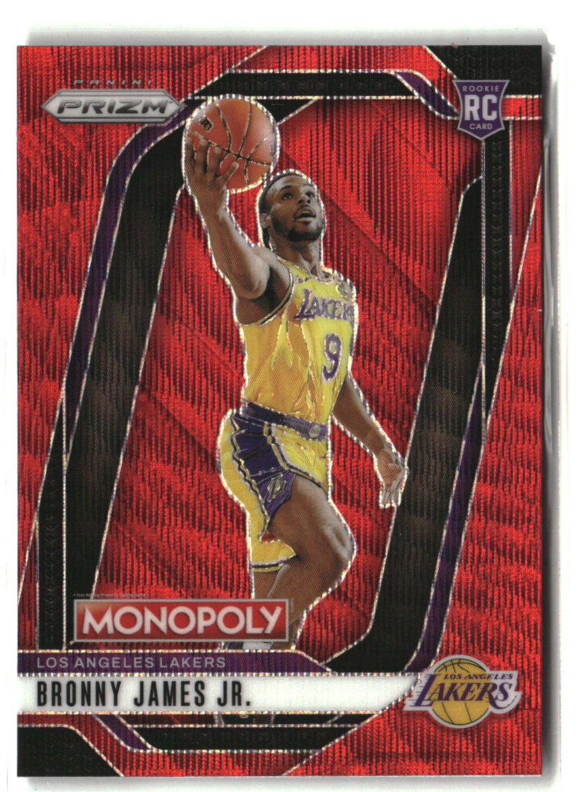 Bronny James 2024-25 Panini Prizm Monopoly Red Prizms #45