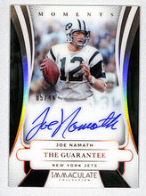 Load image into Gallery viewer, Joe Namath 2025 Immaculate Moments Autographs #IMA-JNH #/49