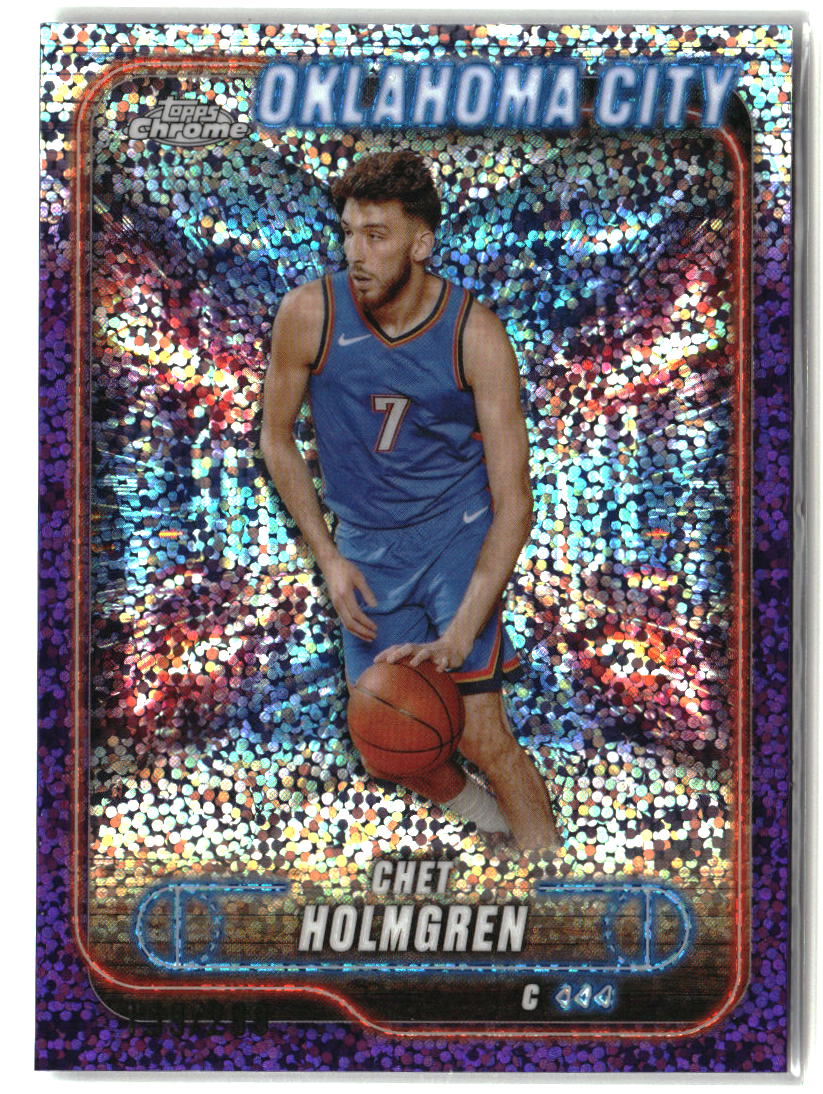 Chet Holmgren 2024-25 Topps Chrome - Purple Speckle Refractor #99 #/299