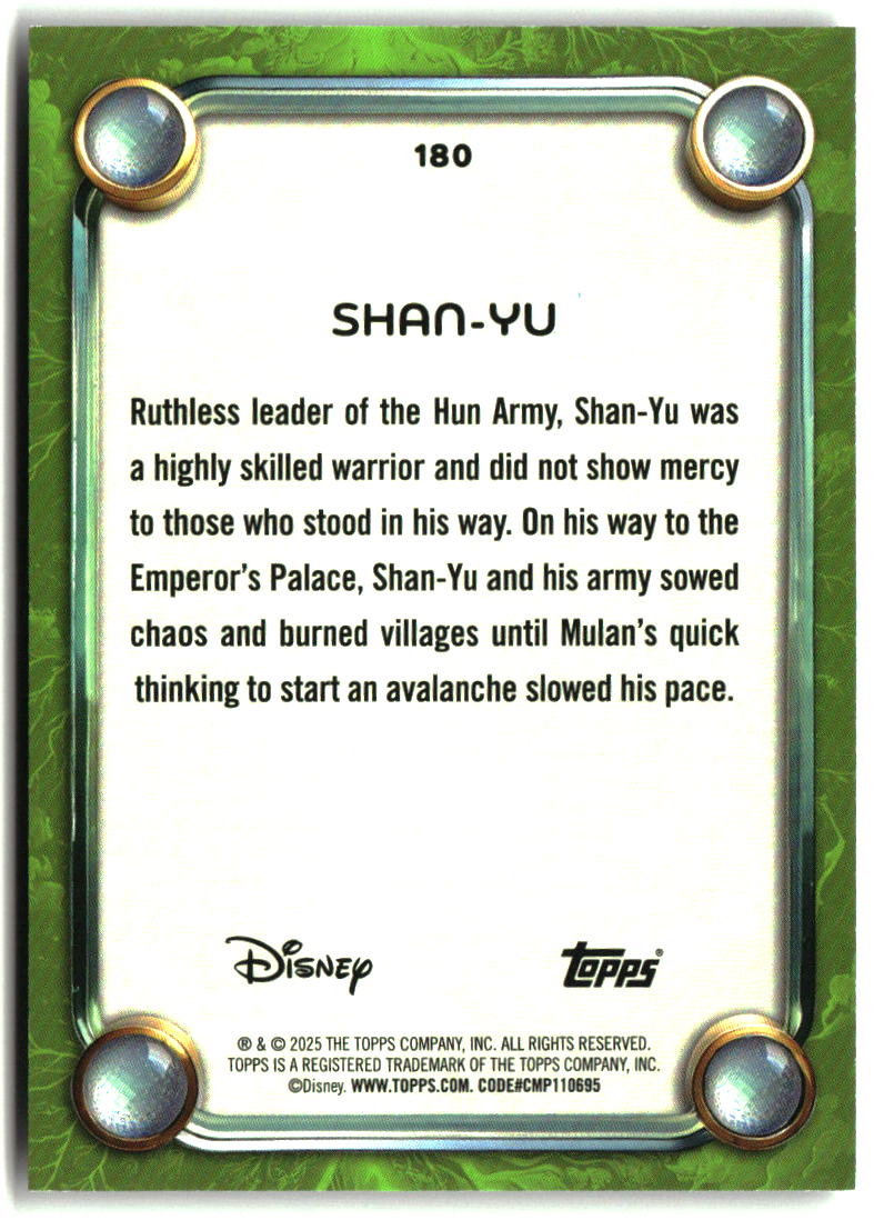 Shan-Yu 2025 Topps Disney Wonder #180