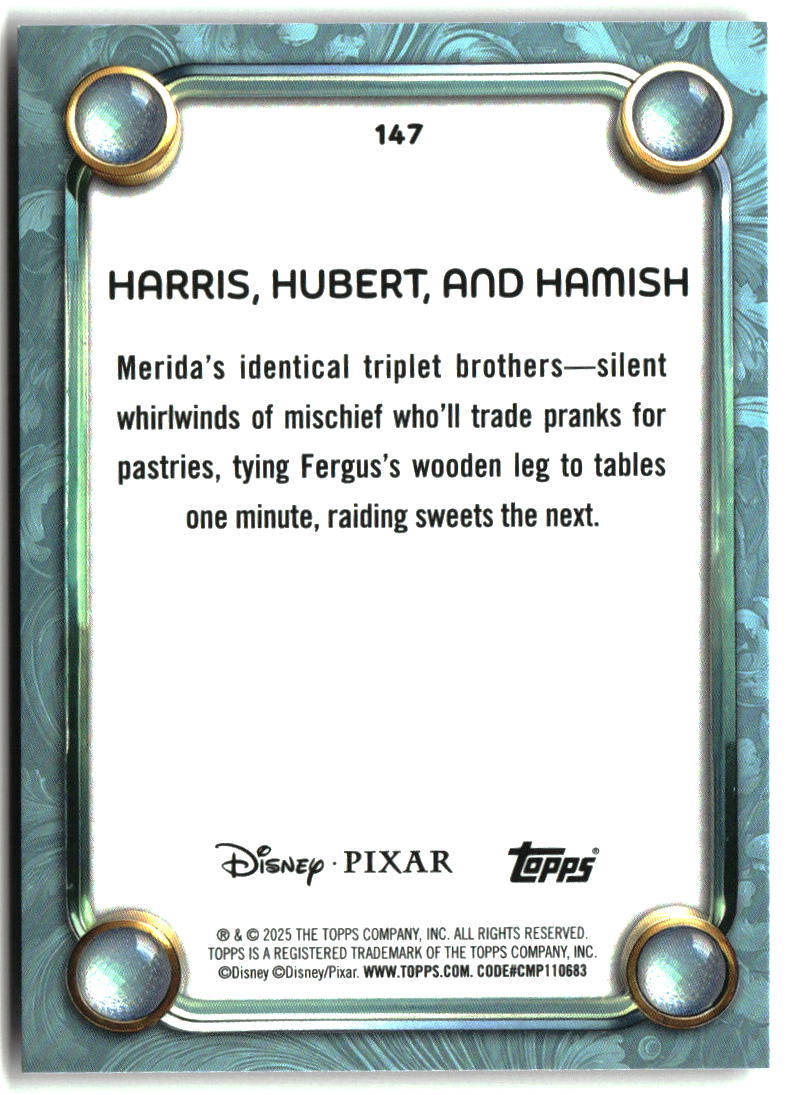 Harris, Hubert, and Hamish 2025 Topps Disney Wonder #147