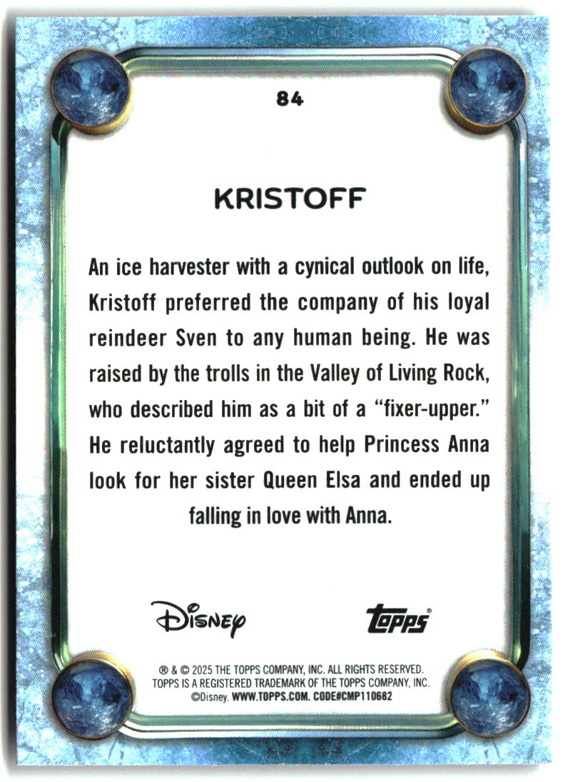 Kristoff 2025 Topps Disney Wonder #84