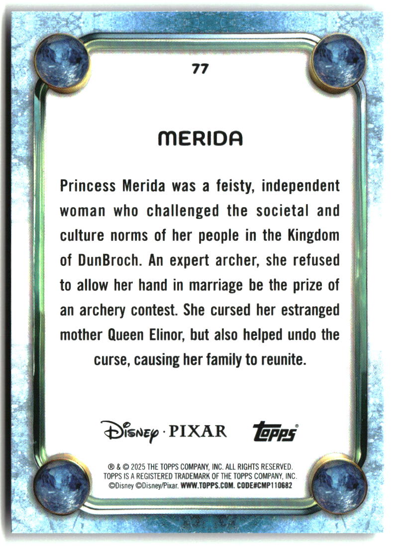 Merida 2025 Topps Disney Wonder #77