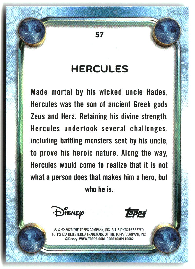 Hercules 2025 Topps Disney Wonder #57