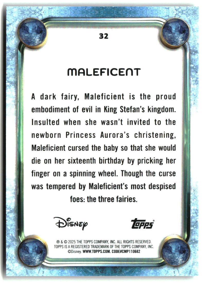 Maleficent 2025 Topps Disney Wonder #32
