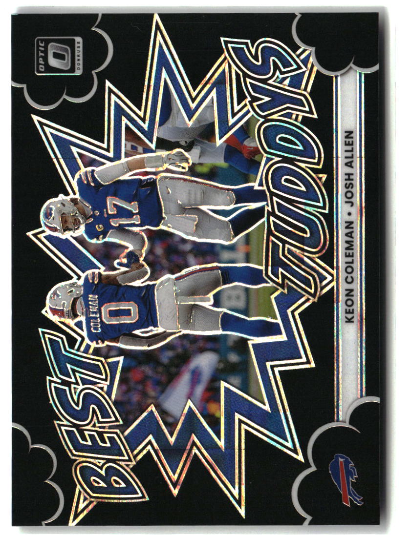 Josh Allen/Keon Coleman 2025 Donruss Optic Best Tuddys Black Pandora #13 #/149