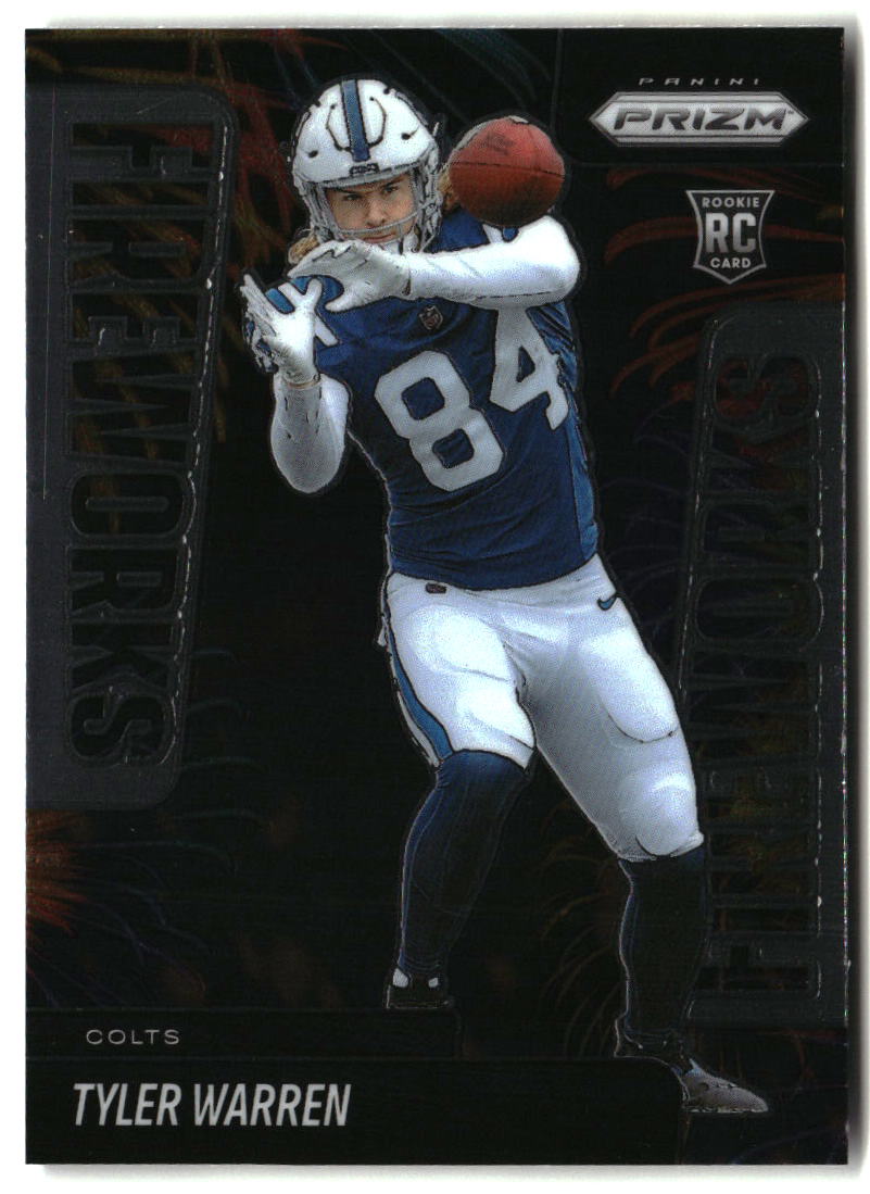 Tyler Warren 2025 Panini Prizm Fireworks #12