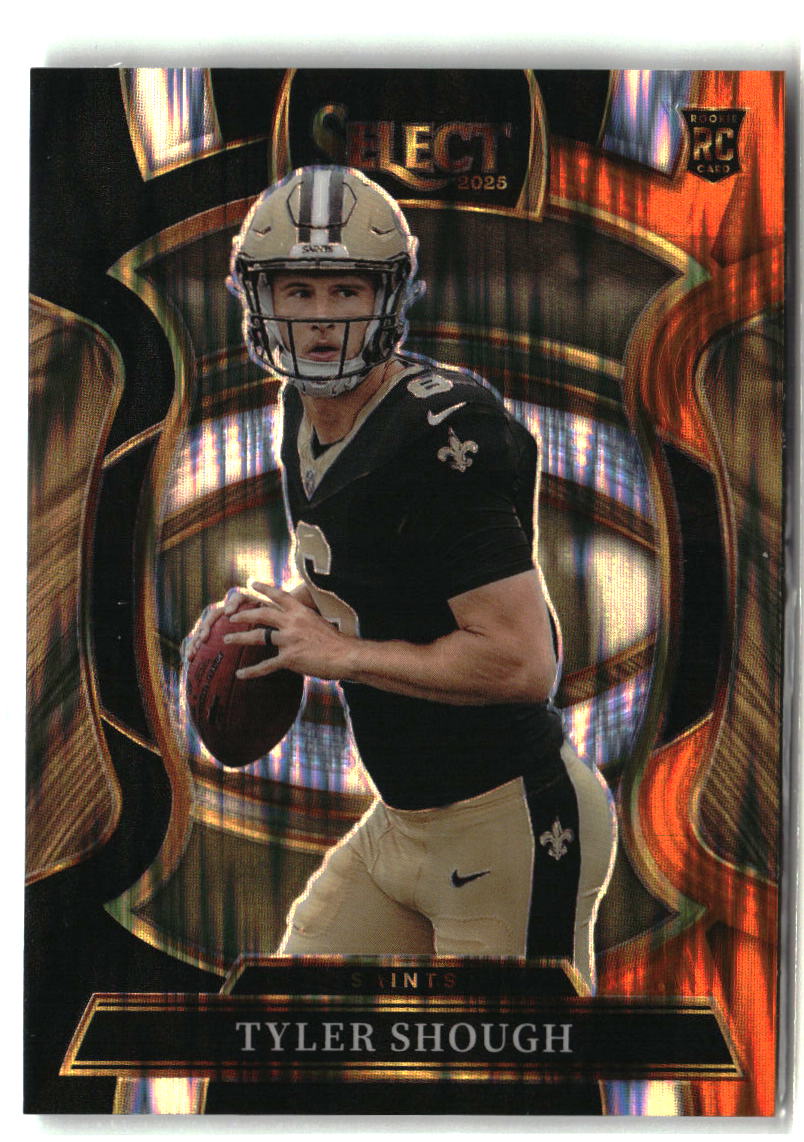 Tyler Shough 2025 Panini Select Black and Orange Prizm Shock #41
