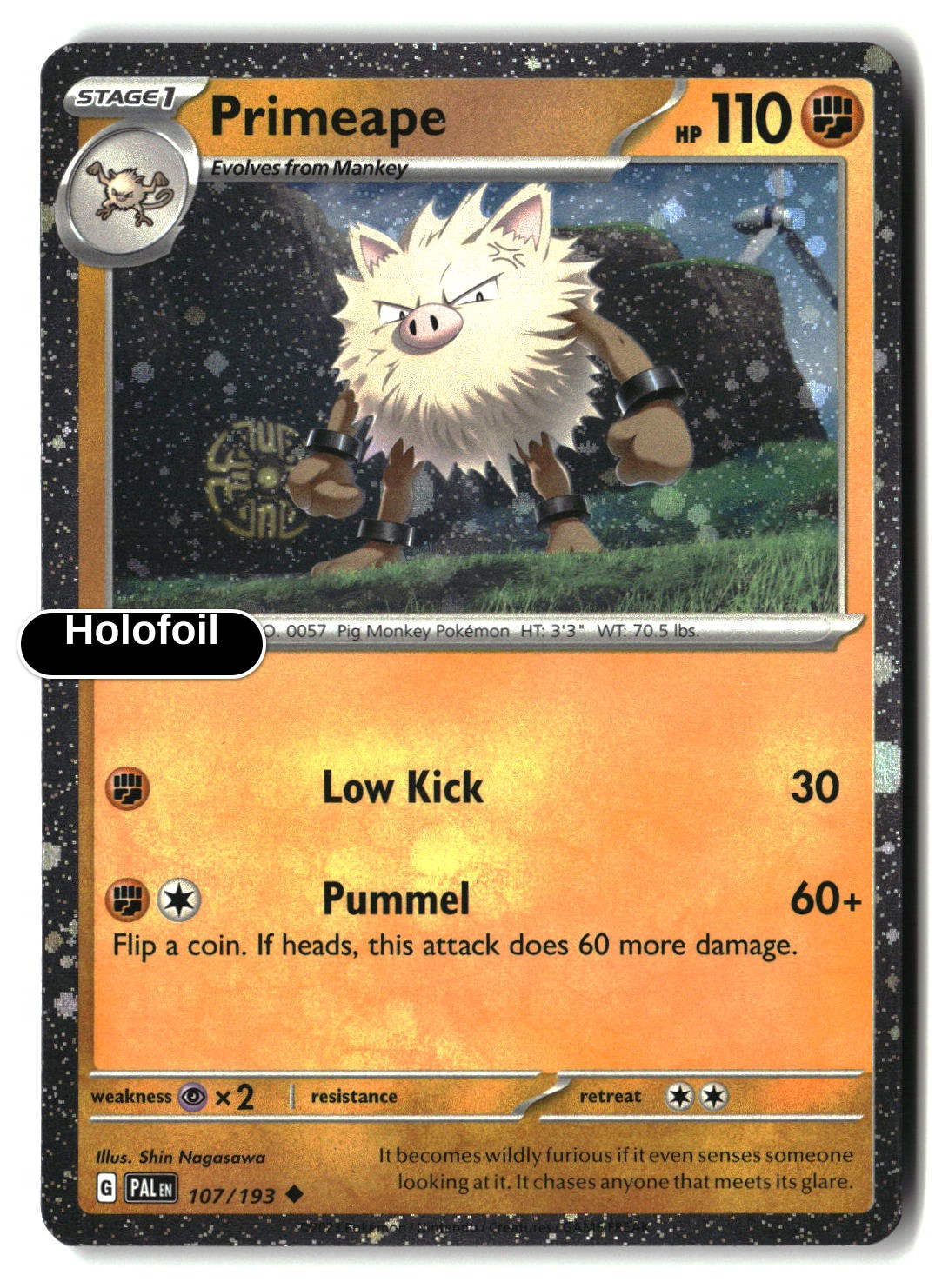 Primeape - 107/193 (Cosmos Holo)