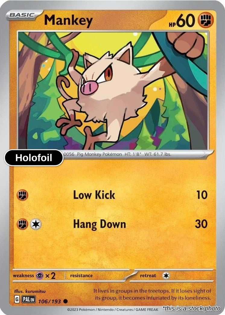 Mankey - 106/193 (Cosmos Holo)