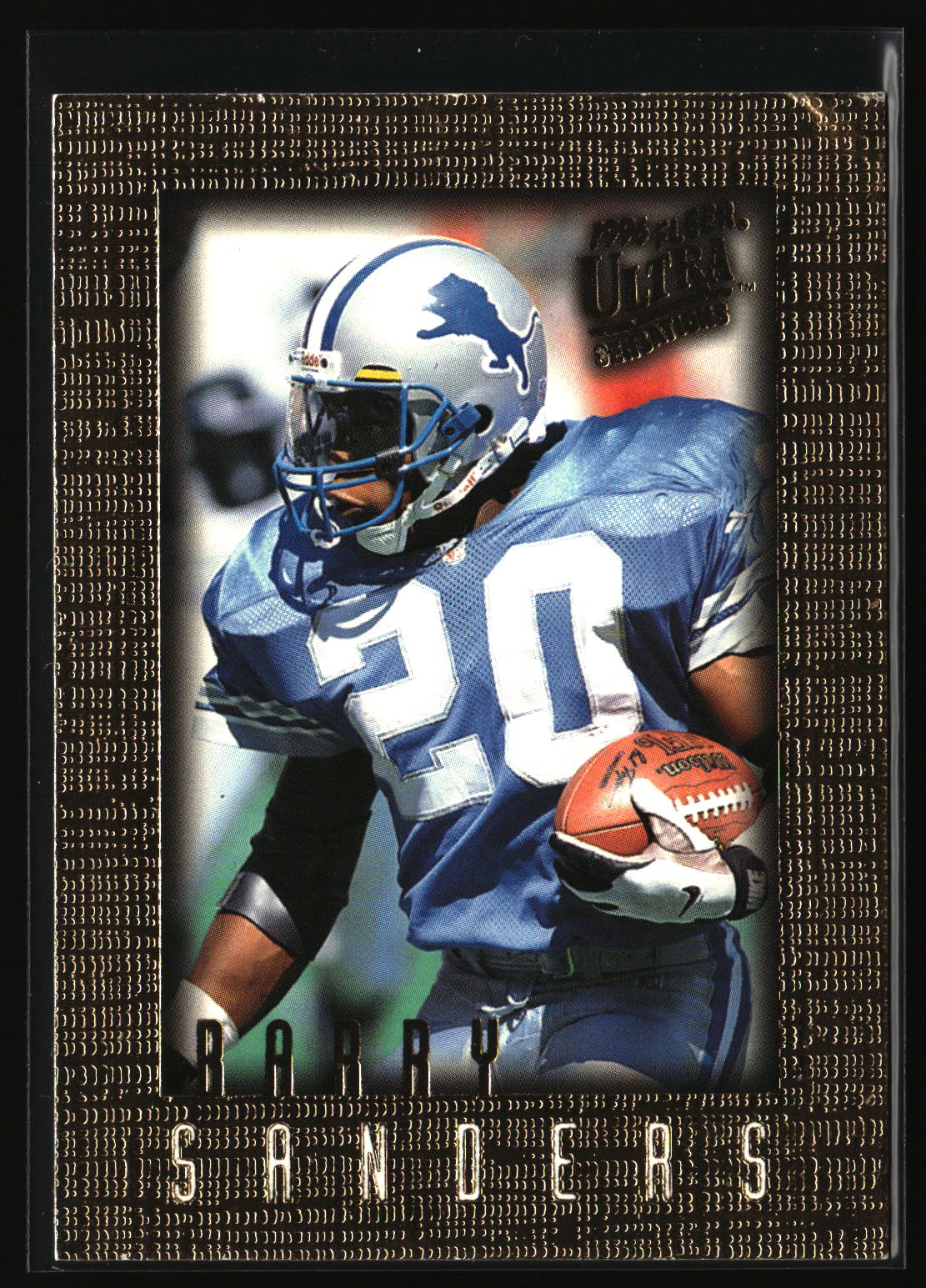Barry Sanders 1996 Ultra Sensations Marble Gold #36
