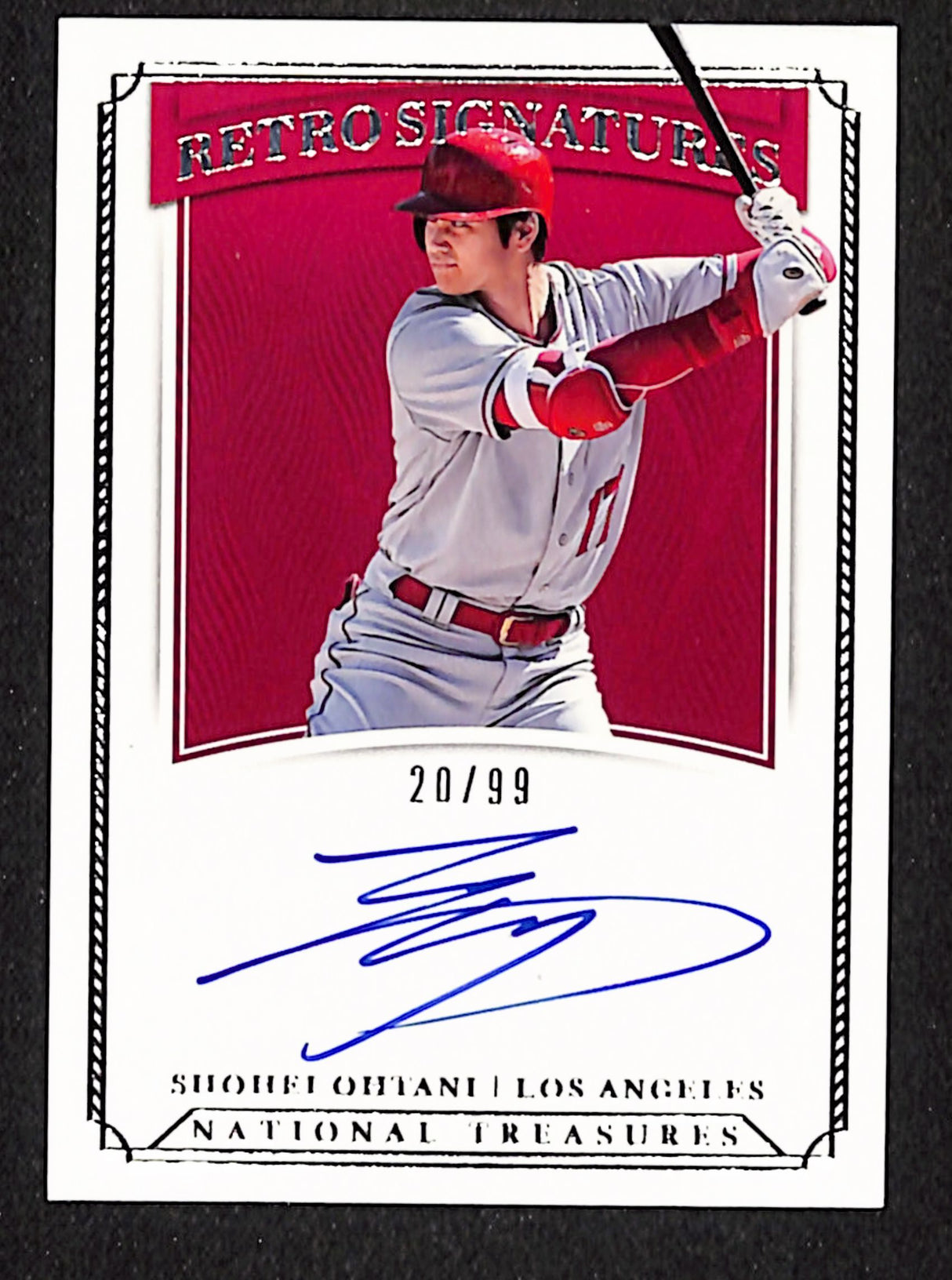 Shohei Ohtani 2019 Panini National Treasures Retro Signatures #RS-SO #/99