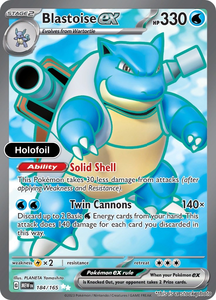 Blastoise ex - 184/165