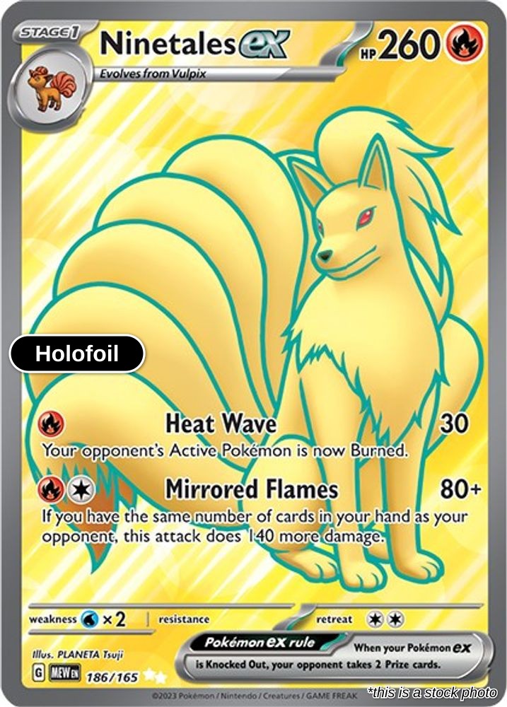 Ninetales ex - 186/165