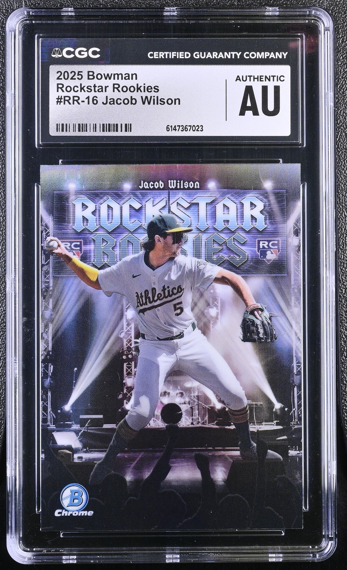 Jacob Wilson 2025 Bowman Rockstar Rookies #RR-16 CGC Authentic