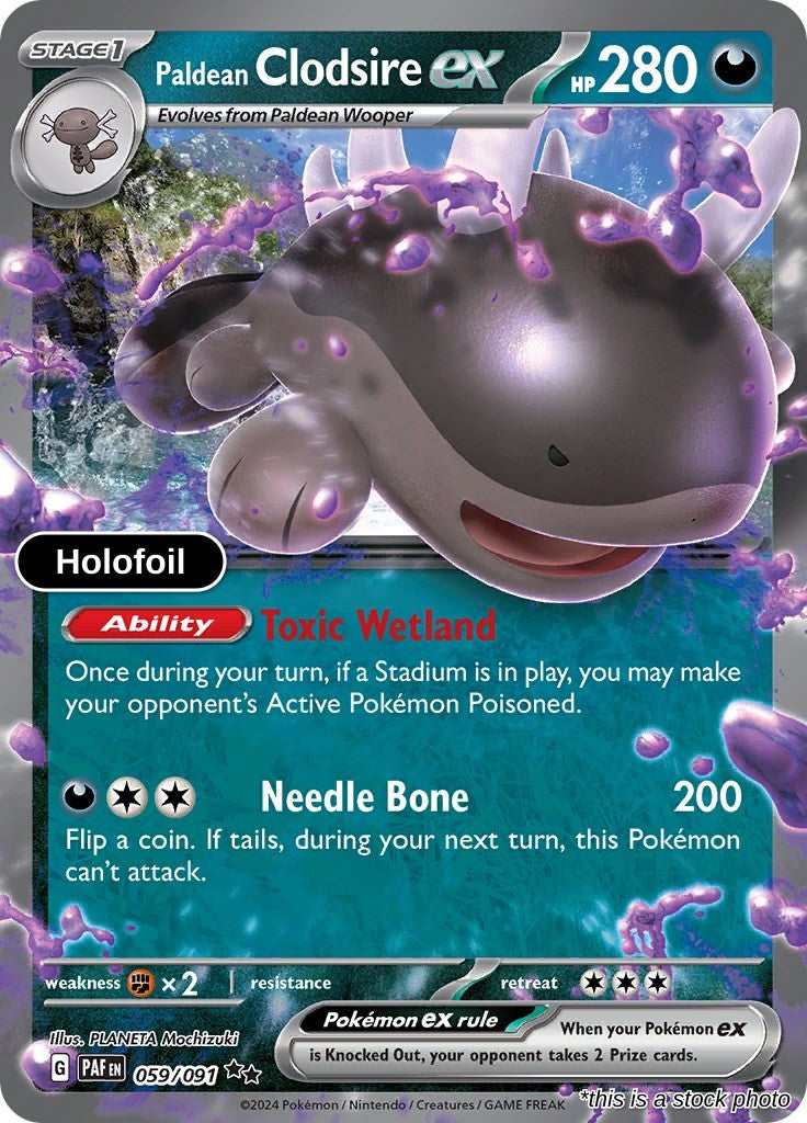 Paldean Clodsire ex - 059/091