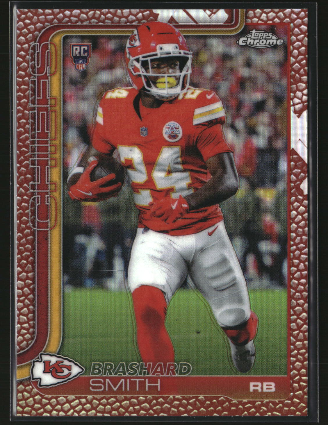 Brashard Smith 2025 Topps Chrome Football Football Leather Refractor #311