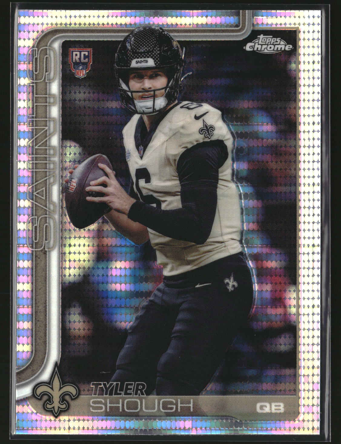 Tyler Shough 2025 Topps Chrome Football Pulsar Refractor #398