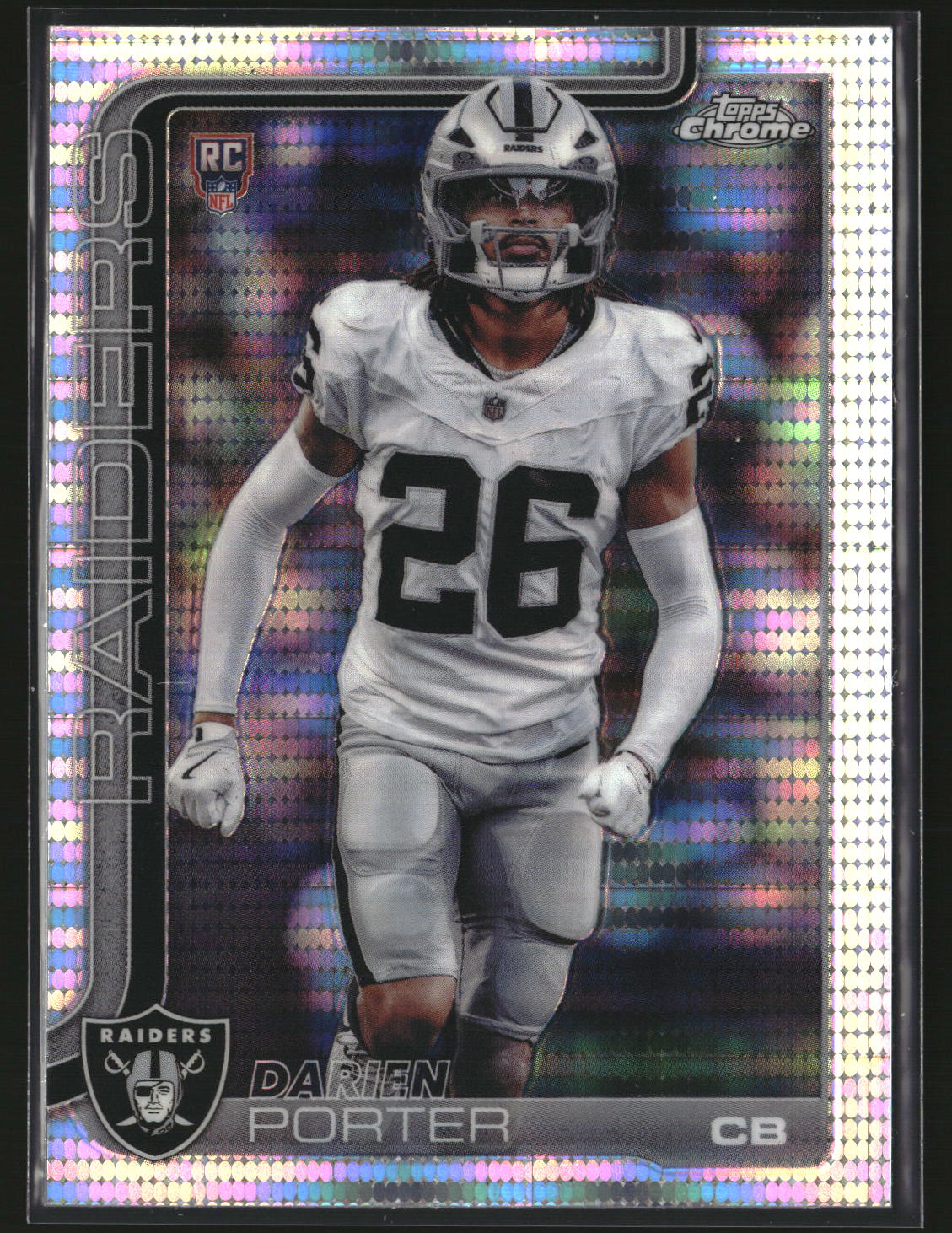Darien Porter 2025 Topps Chrome Football Pulsar Refractor #367