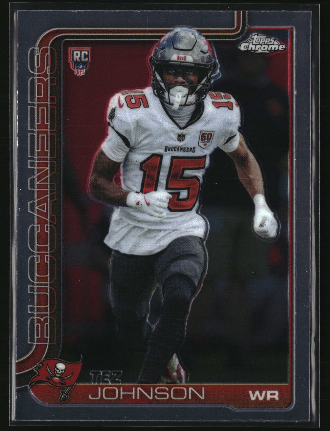 Tez Johnson 2025 Topps Chrome Football #342
