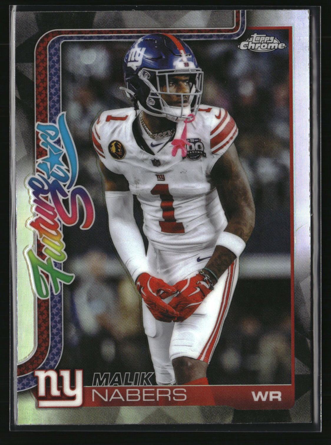 Malik Nabers 2025 Topps Chrome Football Future Stars Refractor #FS-8