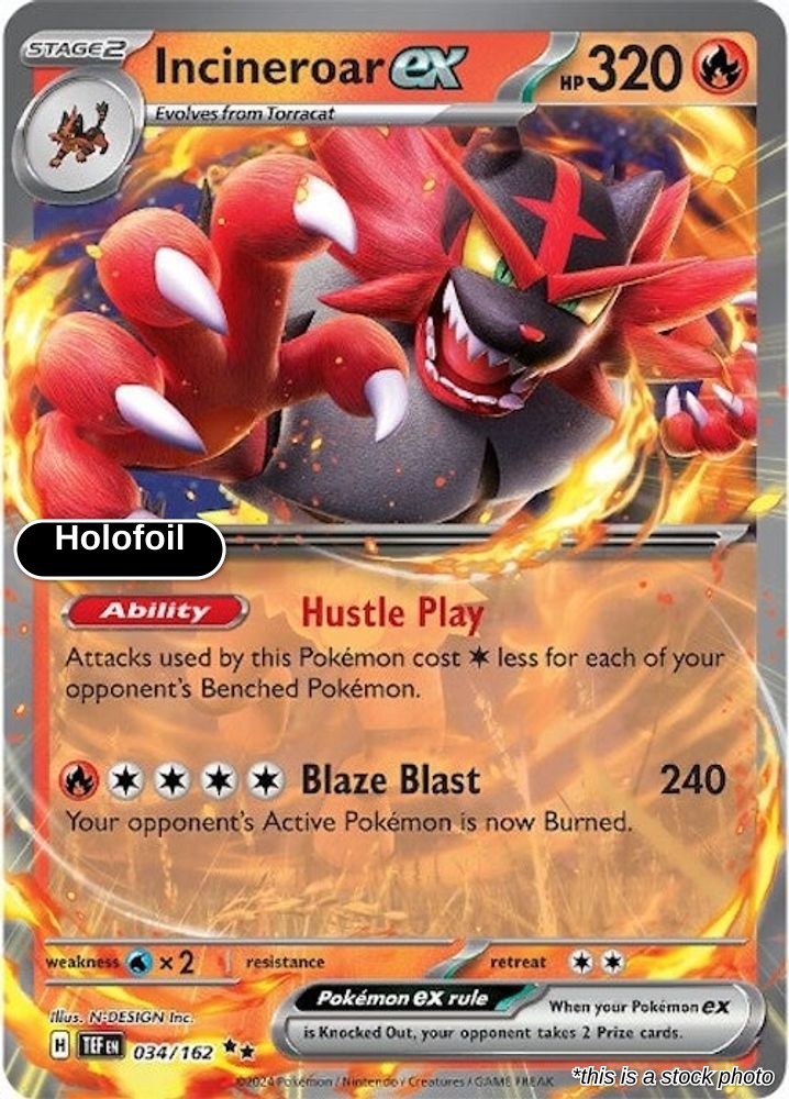 Incineroar ex - 034/162