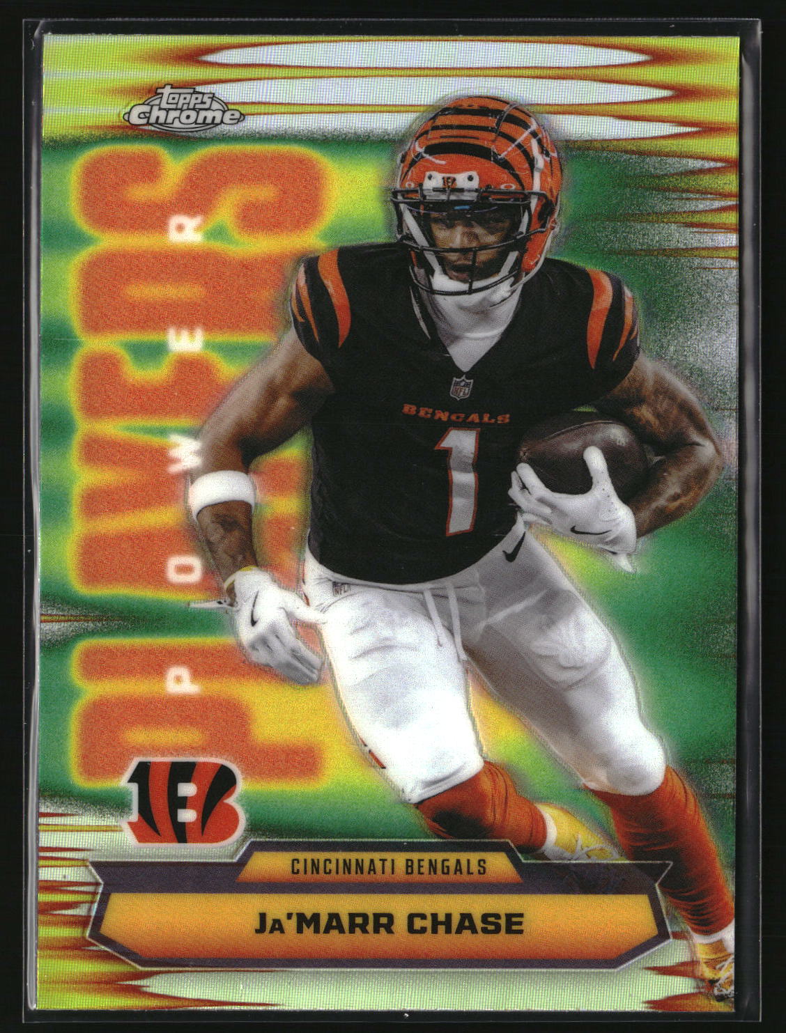 Ja'Marr Chase 2025 Topps Chrome Power Players Refractor #PP-21