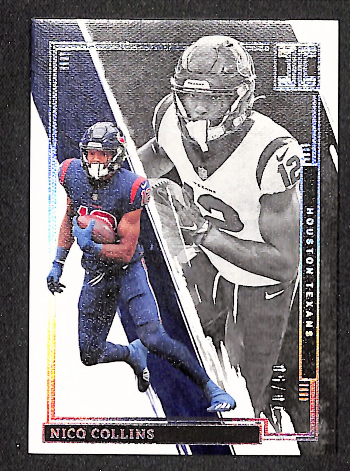 Nico Collins 2022 Panini Impeccable Silver #41 #/50