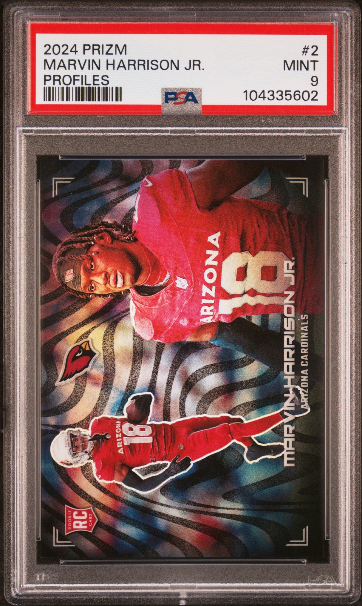 Marvin Harrison Jr. 2024 Panini Prizm Profiles #2 PSA 9