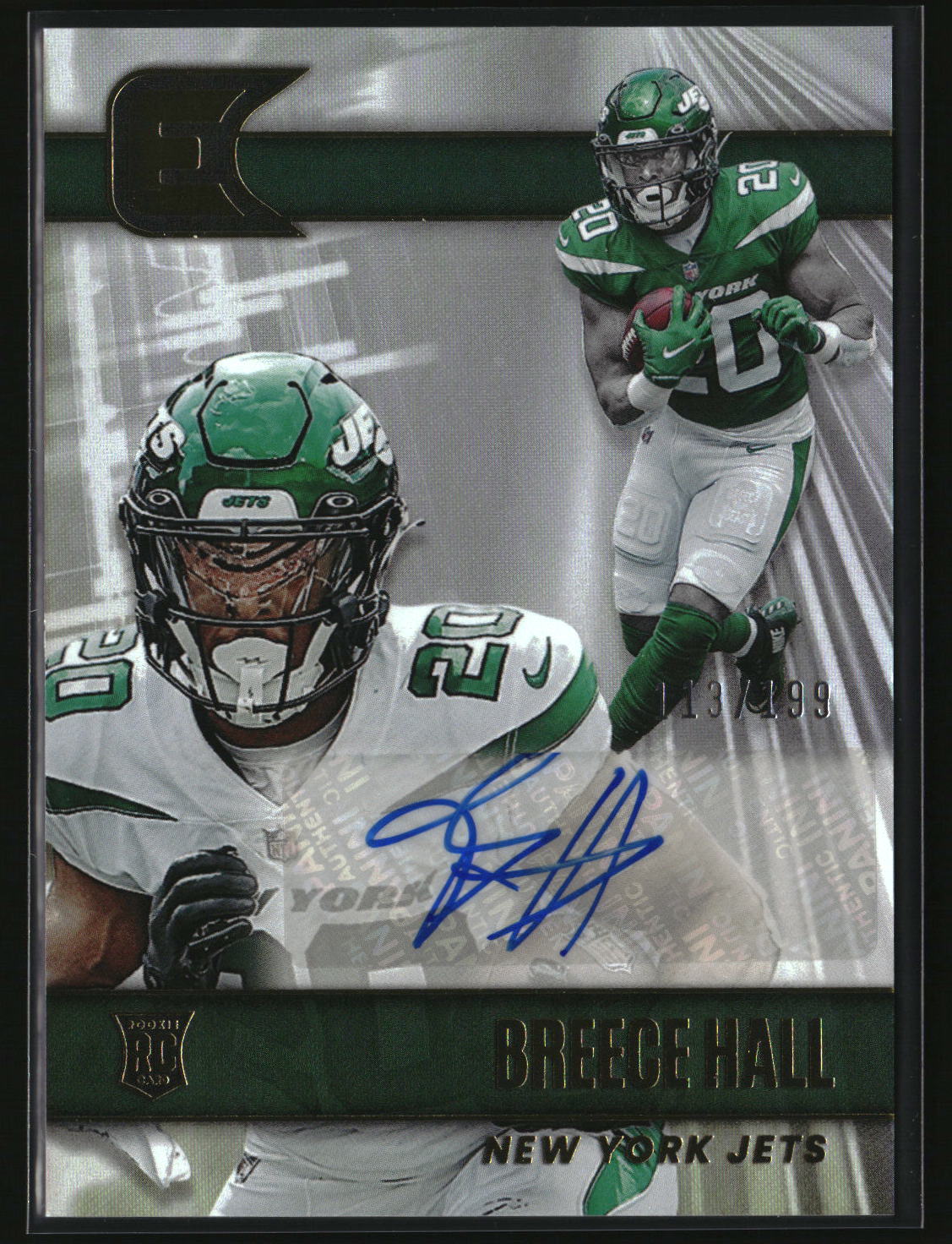 Breece Hall 2022 Panini Chronicles Essentials Autographs #ESS-BRH #/199