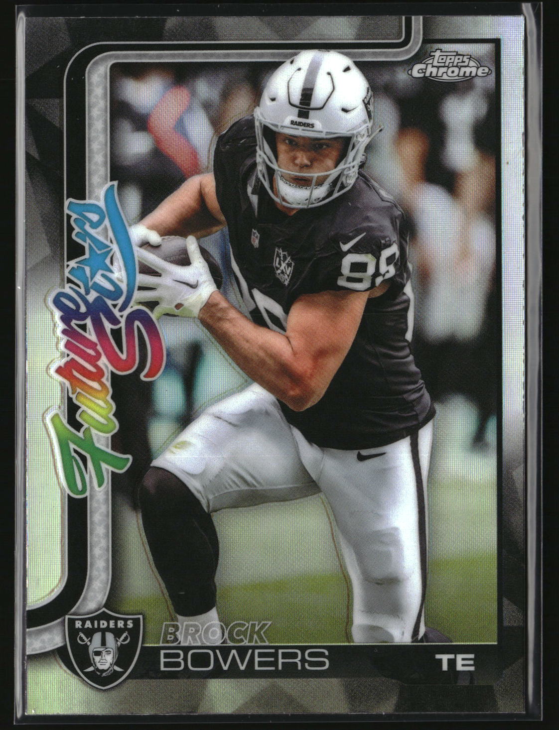 Brock Bowers 2025 Topps Chrome Future Stars Refractor #FS-21