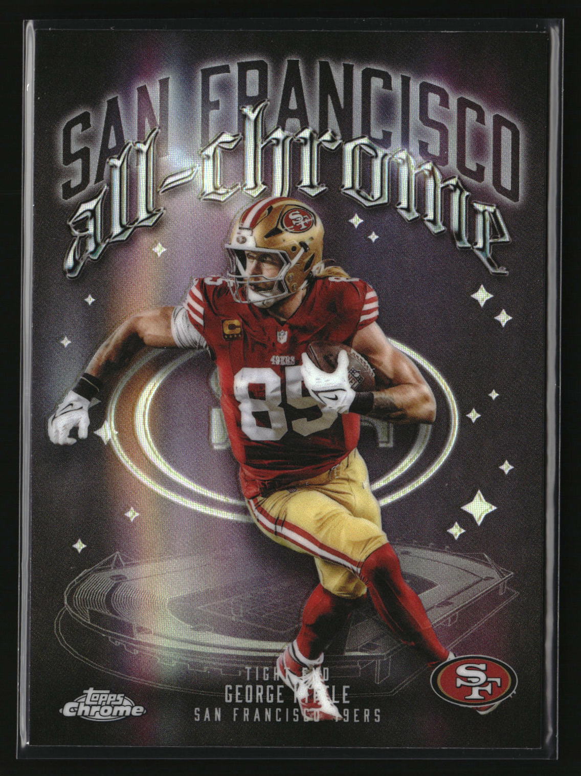 George Kittle 2025 Topps Chrome All-Chrome Team Refractor #ACT-11