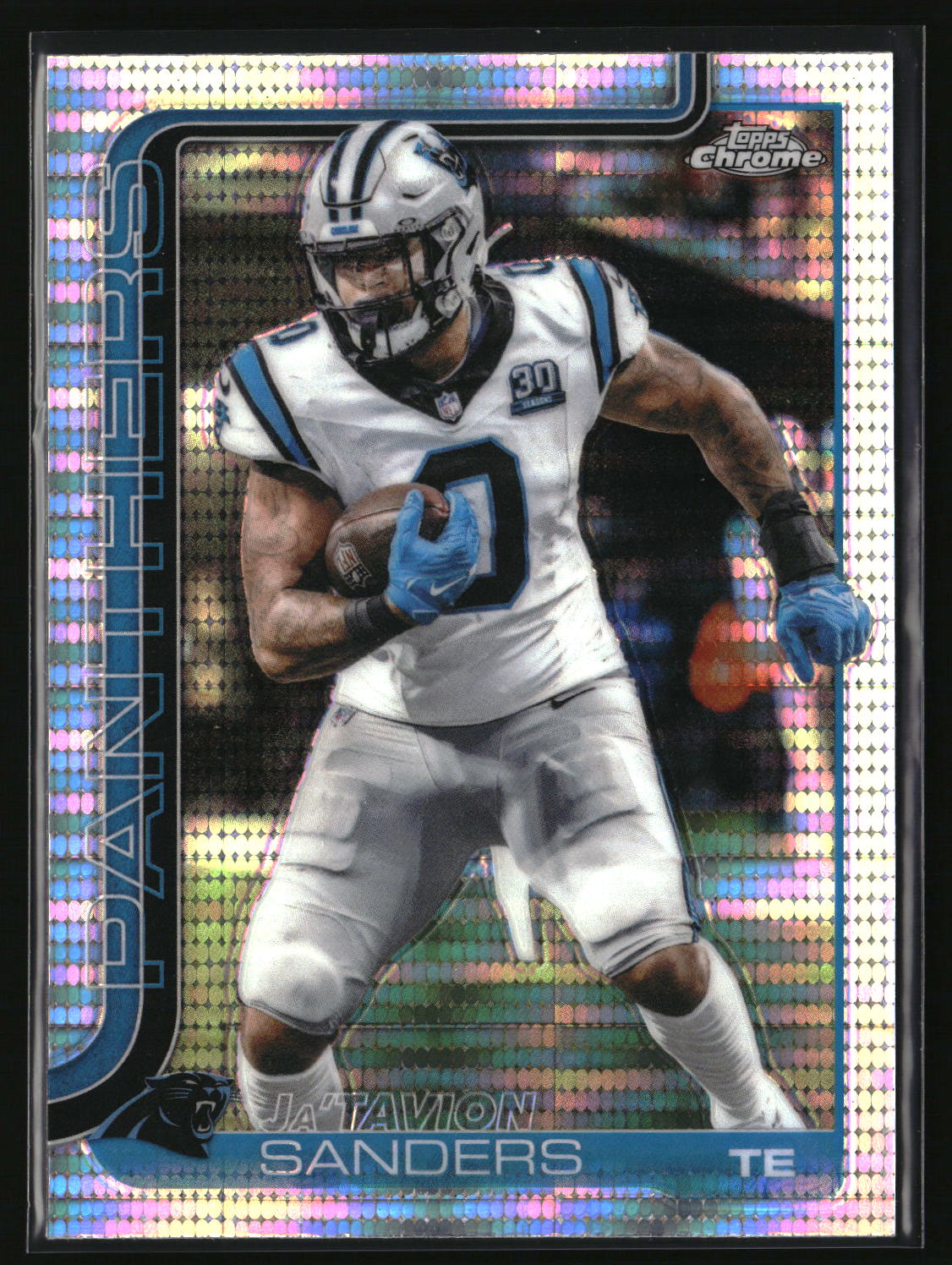 Ja'Tavion Sanders 2025 Topps Chrome Pulsar Refractor #45