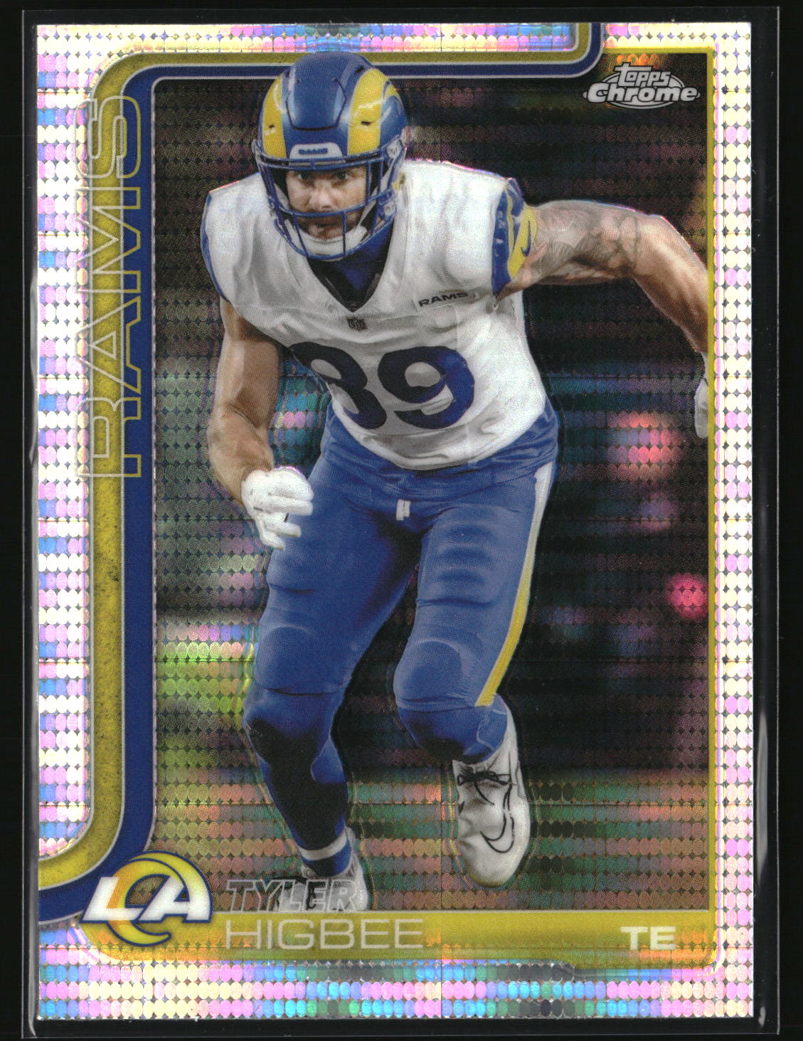 Tyler Higbee 2025 Topps Chrome Pulsar Refractor #172