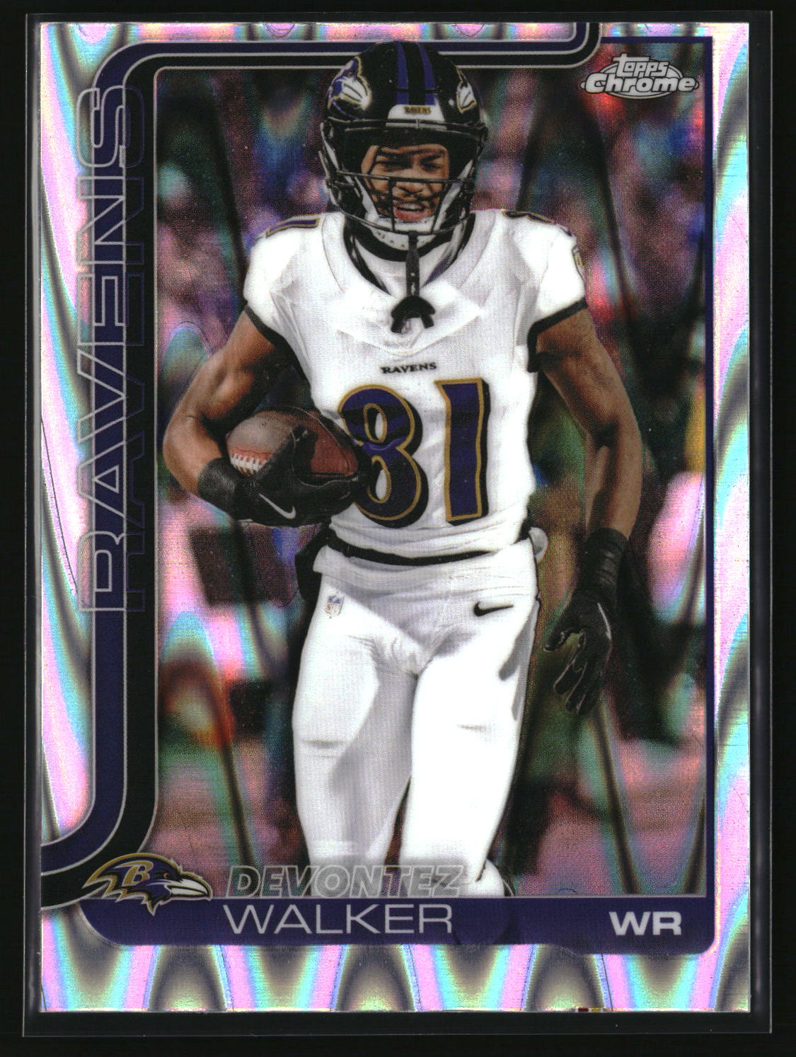 Devontez Walker 2025 Topps Chrome Ray Wave Refractor #26