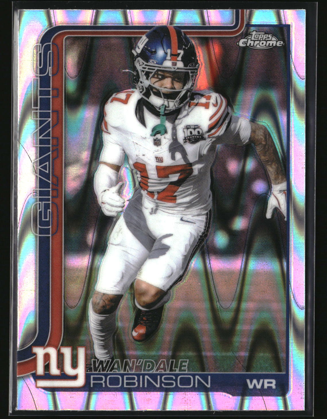 Wan'Dale Robinson 2025 Topps Chrome Ray Wave Refractor #227