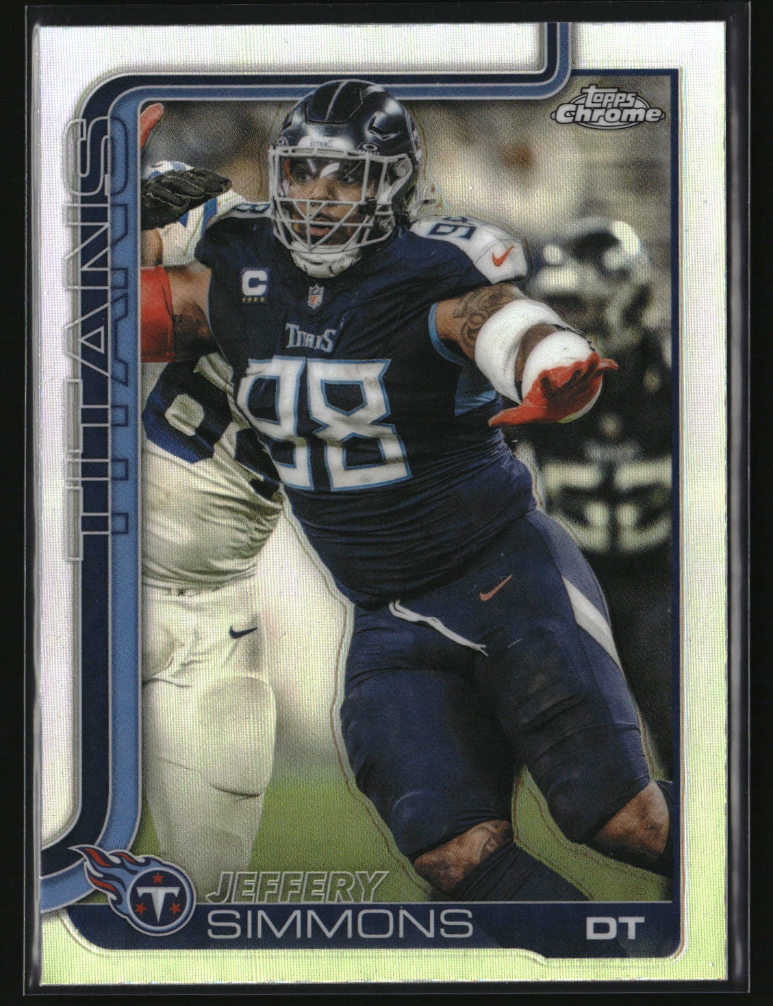 Jeffery Simmons 2025 Topps Chrome - Topps Refractor #289