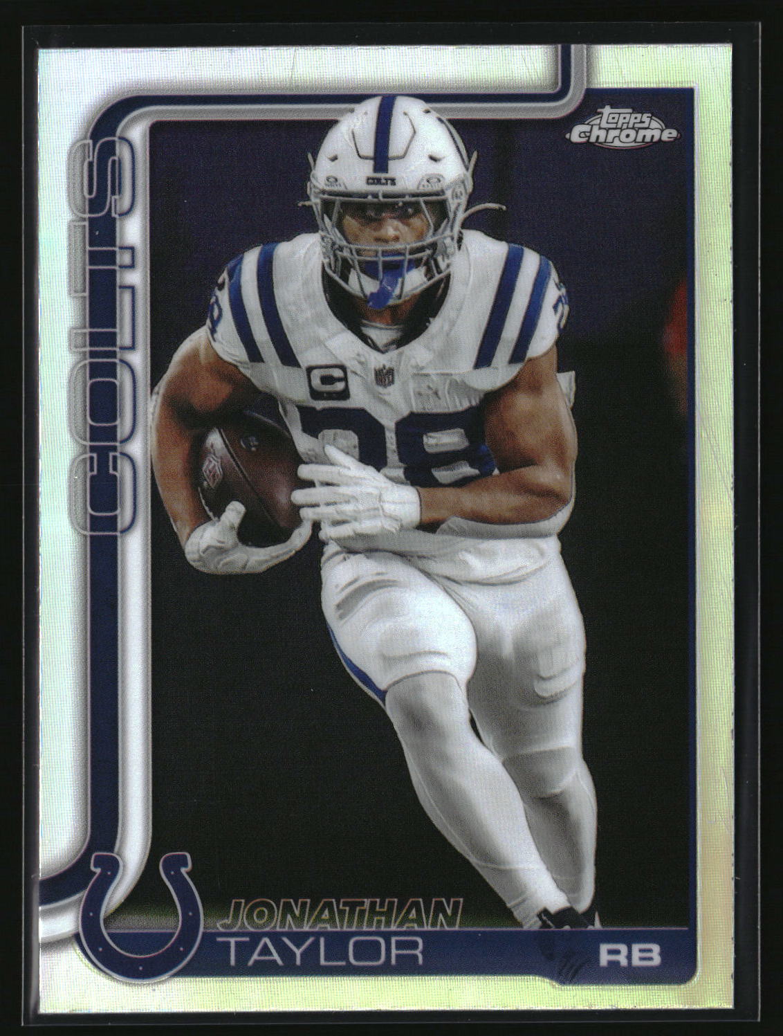 Jonathan Taylor 2025 Topps Chrome - Topps Refractor #130