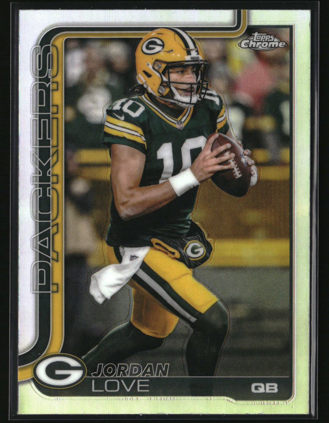 Jordan Love 2025 Topps Chrome - Topps Refractor #109