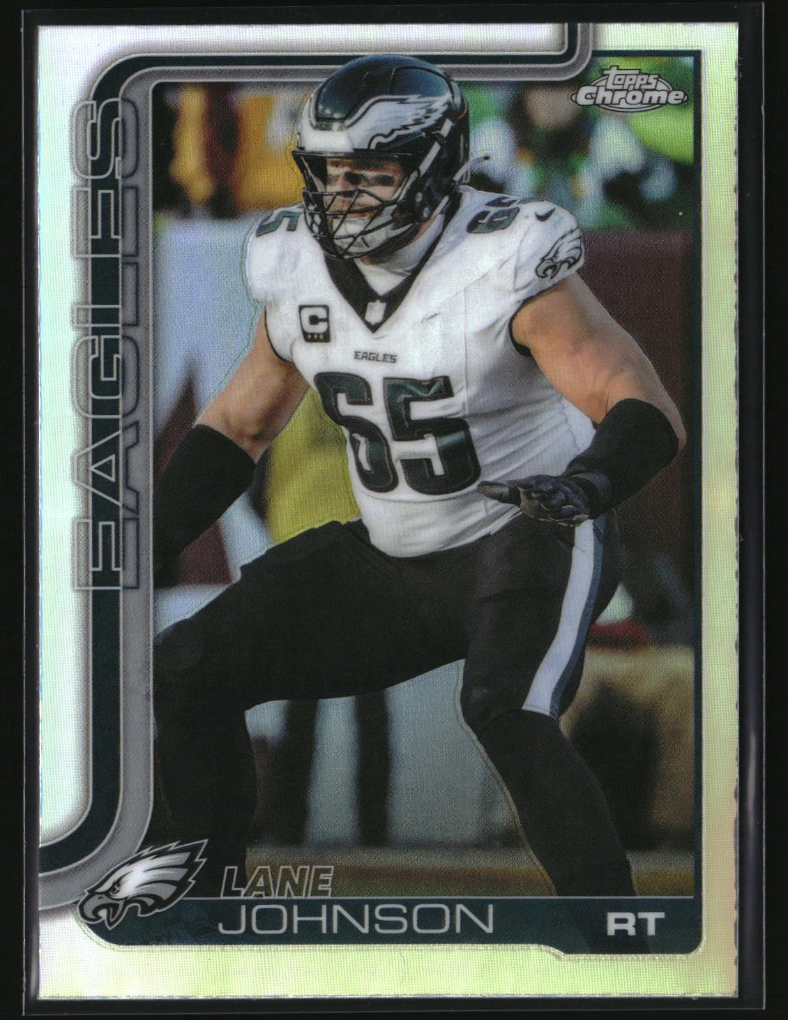 Lane Johnson 2025 Topps Chrome - Topps Refractor #246
