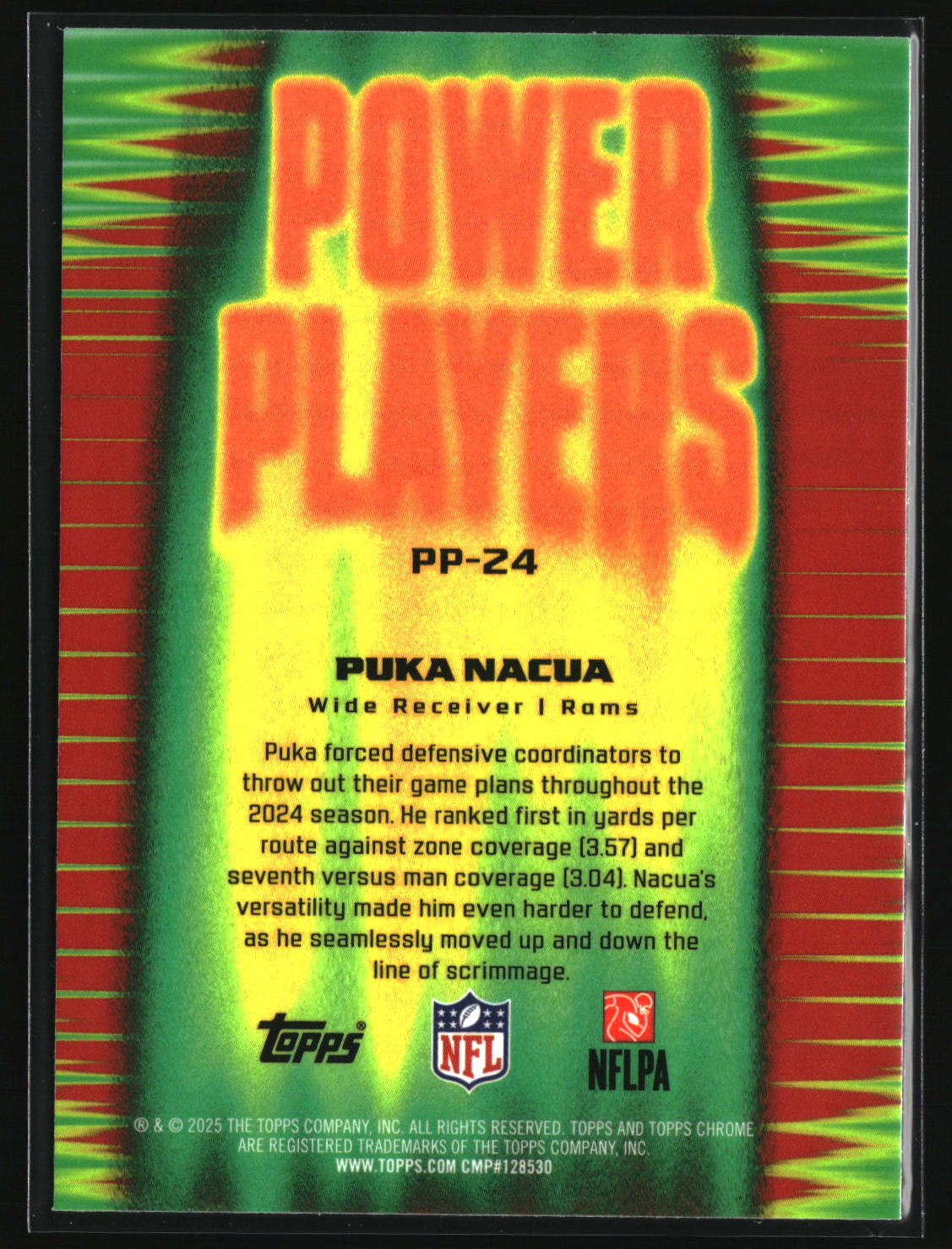 Puka Nacua 2025 Topps Chrome Power Players #PP-24