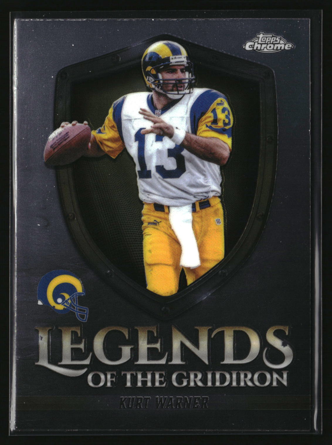 Kurt Warner 2025 Topps Chrome Legends of the Gridiron #LOG-1