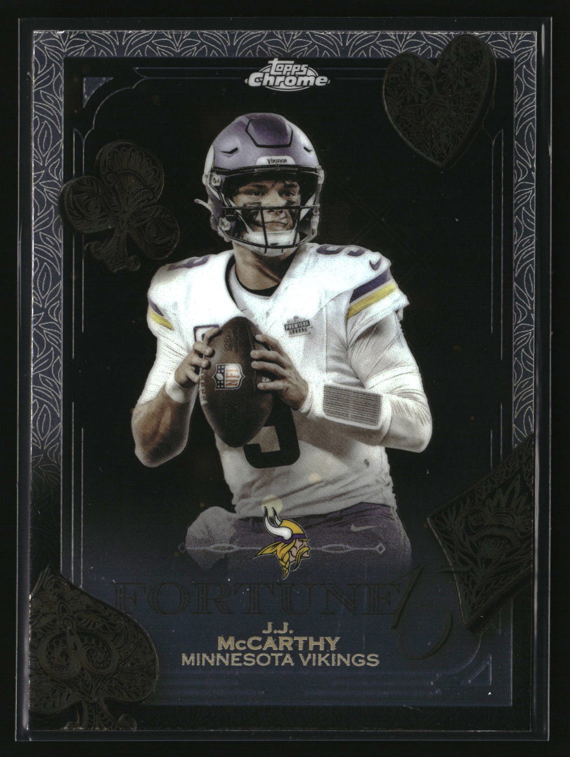 J.J. McCarthy 2025 Topps Chrome Fortune 15 #F15-18