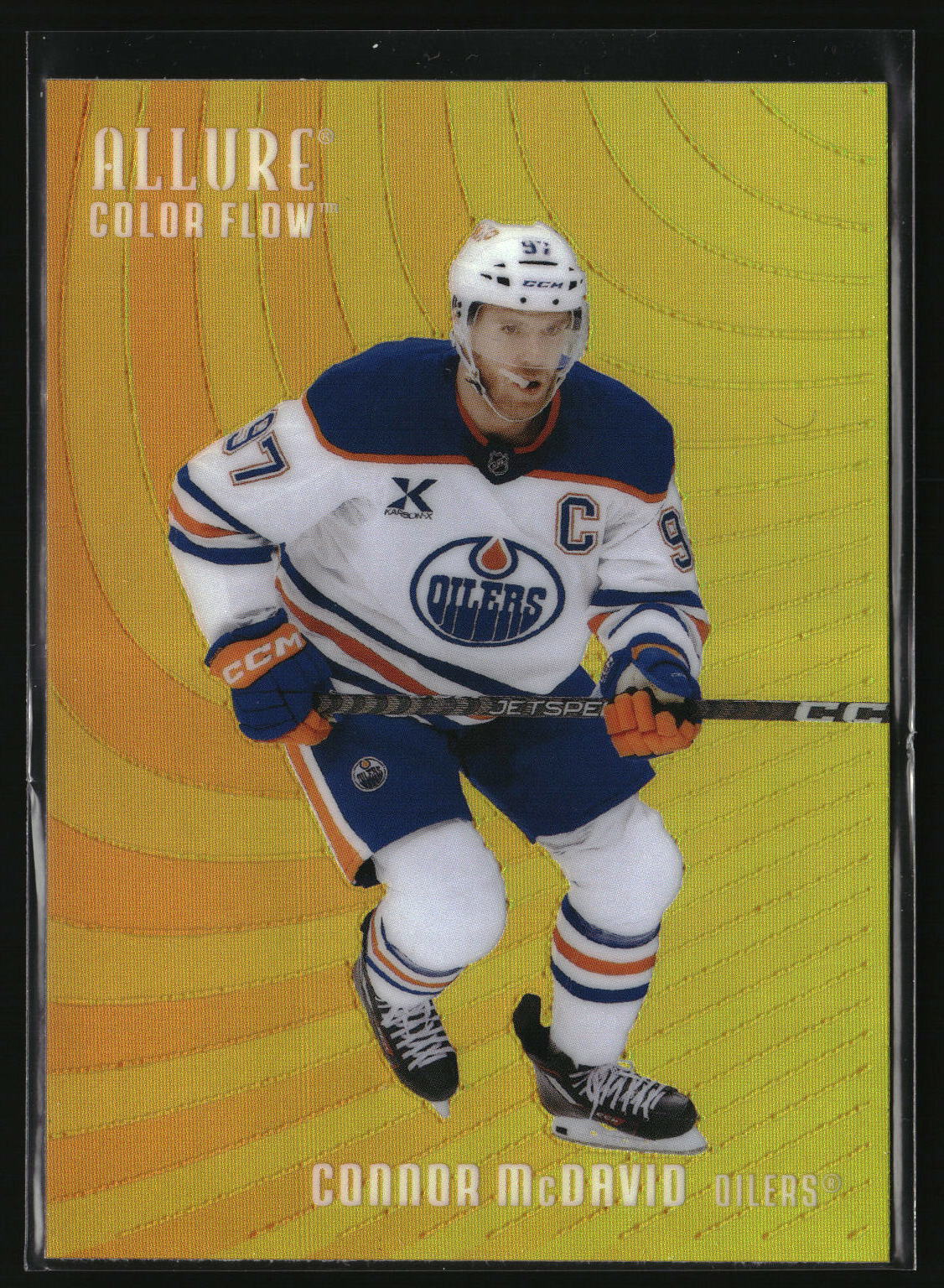 Connor McDavid 2025-26 Upper Deck Allure Color Flow Orange-Yellow #CF-30