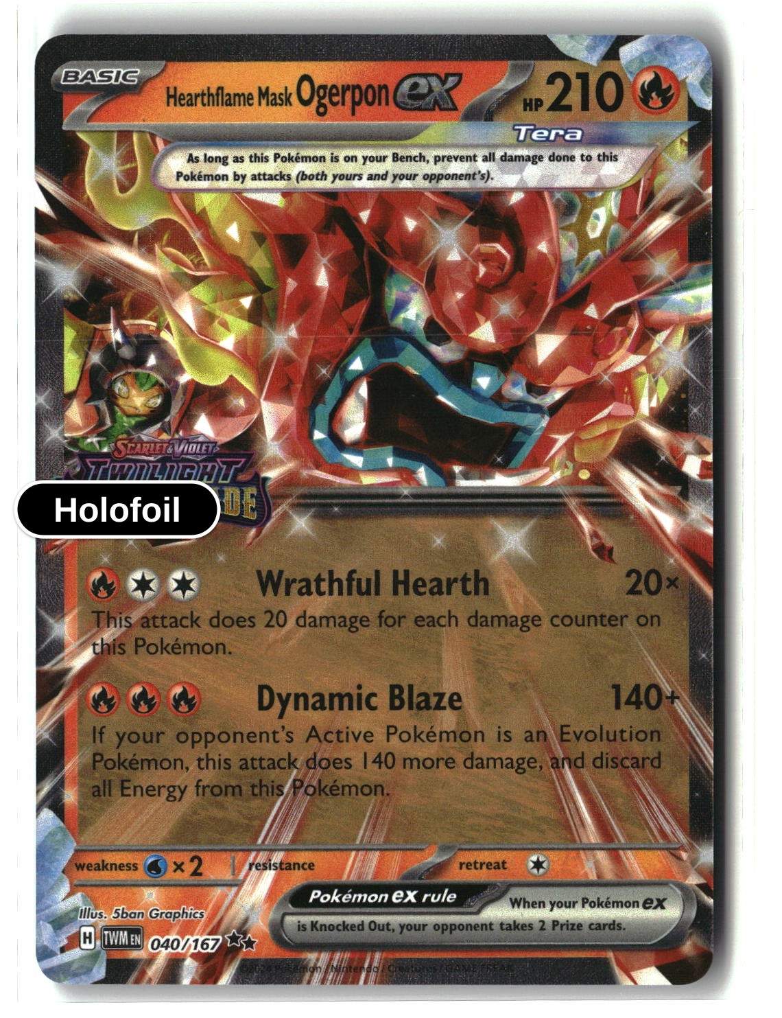 Hearthflame Mask Ogerpon ex - 040/167