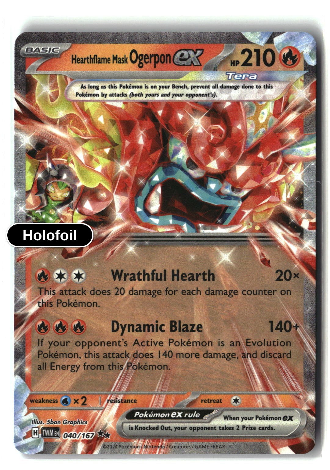 Hearthflame Mask Ogerpon ex - 040/167
