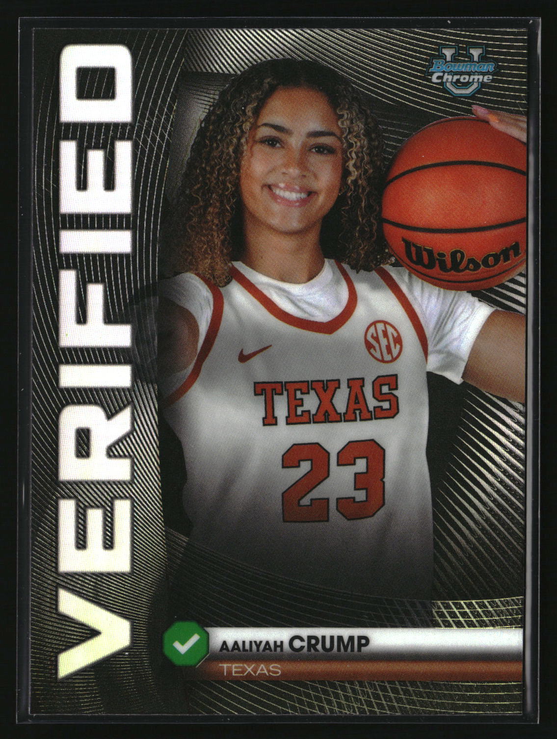 Aaliyah Crump 2025-26 Bowman Bowman Verified Refractor #BV-12